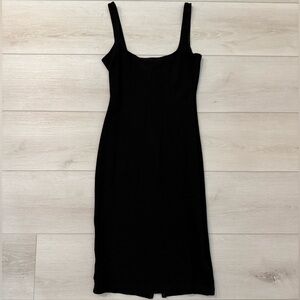 American Apparel Classic Black Dress in Black Size S